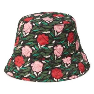 Kate Spade Rose Printed Nylon Bucket Hat